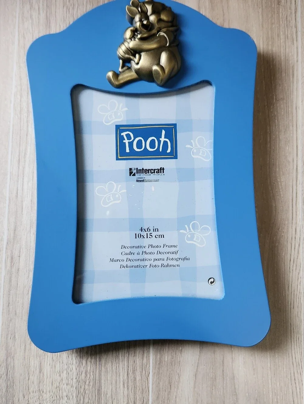 Vintage Disney Winnie the Pooh Blue Photo Frame 6.5x8.5